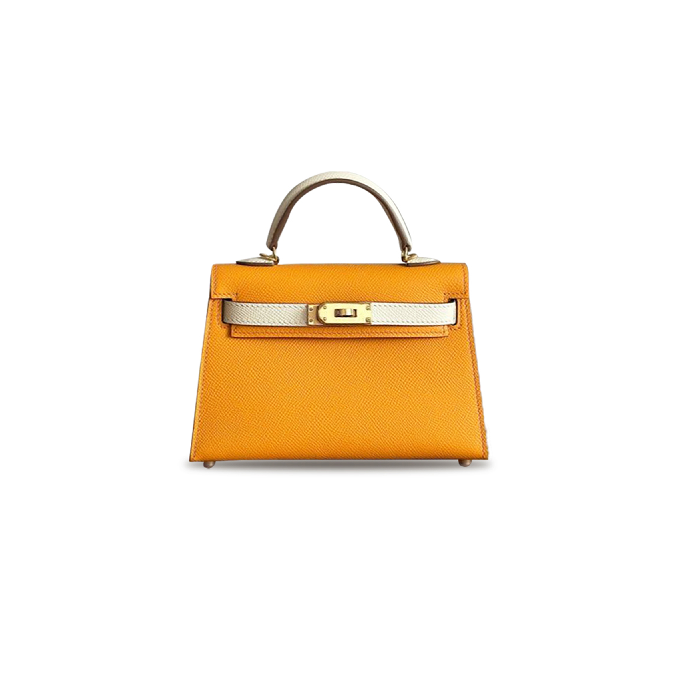 HERMÈS MASTER MINI KELLY II EPSOM SUN YELLOW (19*12*5.5cm) 